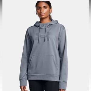 Under Armour Storm ⛈️ Cold Gear Fleece Lined Big Logo Hoodie Sweatshirt